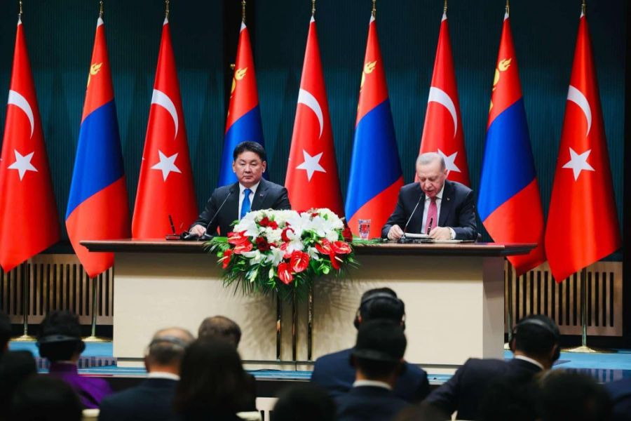 Монгол, Туркийн төрийн тэргүүн нар хамтран мэдээлэл хийлээ