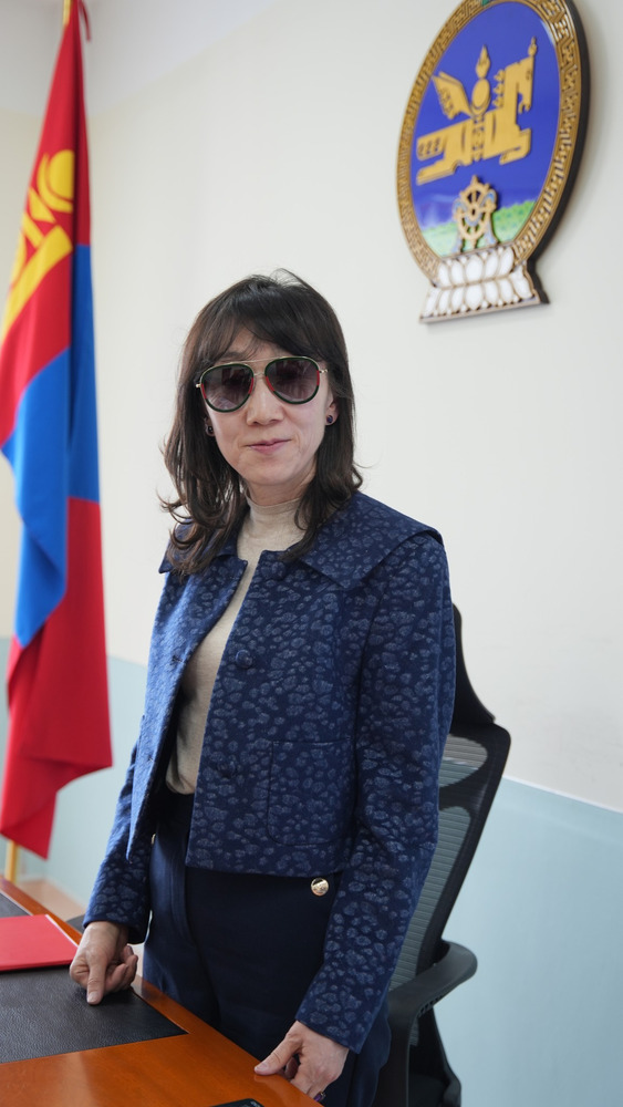 ХӨГЖЛИЙН БЭРХШЭЭЛТЭЙ ХҮНИЙ ХӨГЖЛИЙН ЕРӨНХИЙ ГАЗРЫН ДАРГА Д.ГЭРЭЛ АЖЛАА ХҮЛЭЭН АВЛАА